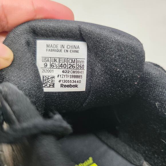 Reebok Classic Leather Black Womens 9 Retro Casual Sneakers - Picture 8 of 8